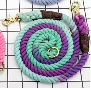 HKM-785939 Multi-Color Soft Cotton Dog Leash for Small, Medium, and Large Dogs - 150cm Length