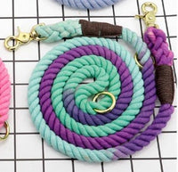 HKM-785939 Multi-Color Soft Cotton Dog Leash for Small, Medium, and Large Dogs - 150cm Length