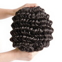 HKM-731475 Medium Long Real Hair Wig with Beautiful Curls
