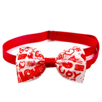 HKM-914387 Loving Cupid Cat Pet Bow Tie with Letter Pattern, Perfect for Halloween and Special Occasions