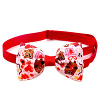 HKM-914387 Loving Cupid Cat Pet Bow Tie with Letter Pattern, Perfect for Halloween and Special Occasions