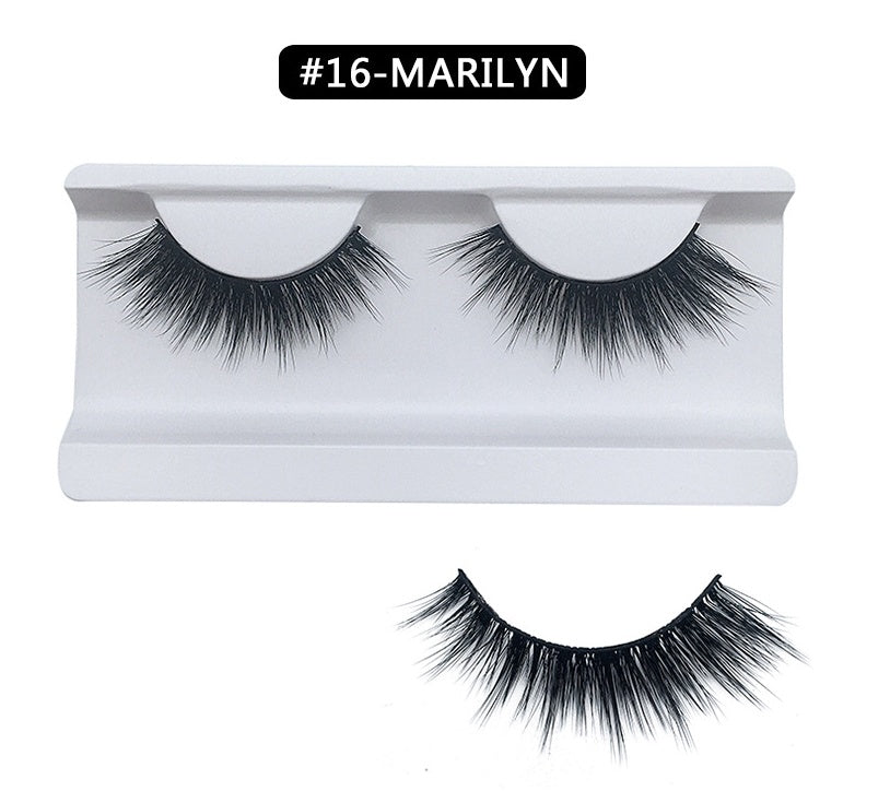 HKM-107539 3D Mink Hair False Eyelashes for Voluminous and Natural Look
