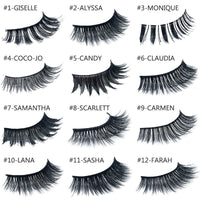 HKM-107539 3D Mink Hair False Eyelashes for Voluminous and Natural Look