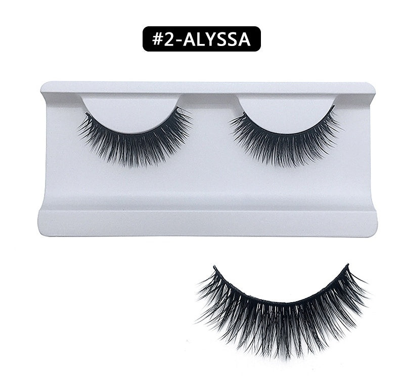 HKM-107539 3D Mink Hair False Eyelashes for Voluminous and Natural Look