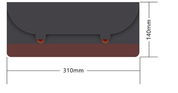 KTX-472275 Felt PU Keyboard Storage Case - Compatible with 40%, 60%, 65%, 80%, and 100% Keyboards