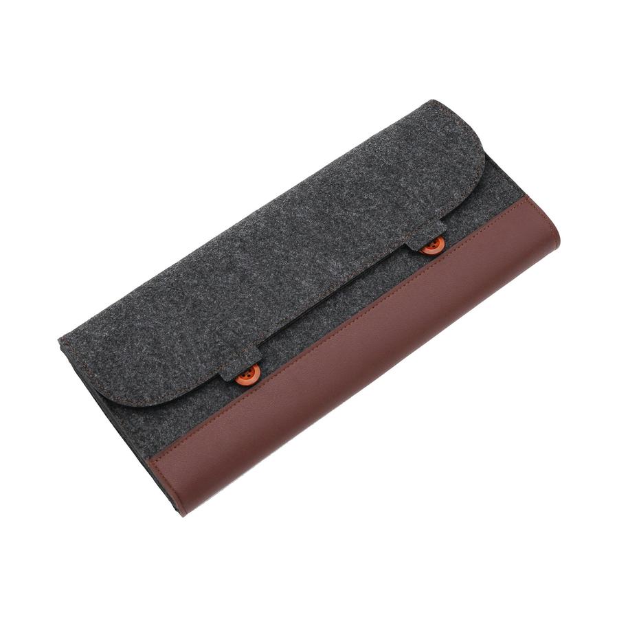 KTX-472275 Felt PU Keyboard Storage Case - Compatible with 40%, 60%, 65%, 80%, and 100% Keyboards
