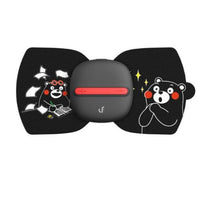 HKM-067539 Leather Bear Massage Sticker with 5 Modes & 10 Intensities, USB Rechargeable for Full-Body Relaxation