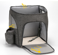 HKM-329299 Portable Pet Shoulder Bag with Breathable Design and Large Capacity for Cats and Dogs