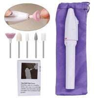 HKM-477139 Electric Nail Manicure Grinder - White, Nail Polish Tool for All Skin Types