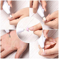 HKM-477139 Electric Nail Manicure Grinder - White, Nail Polish Tool for All Skin Types