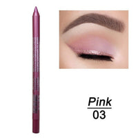 HKM-109523 Versatile Waterproof Eyeliner Pencil in 14 Vibrant Colors - Long-lasting & Easily Removable