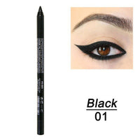 HKM-109523 Versatile Waterproof Eyeliner Pencil in 14 Vibrant Colors - Long-lasting & Easily Removable