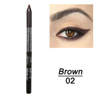 HKM-109523 Versatile Waterproof Eyeliner Pencil in 14 Vibrant Colors - Long-lasting & Easily Removable