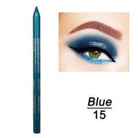 HKM-109523 Versatile Waterproof Eyeliner Pencil in 14 Vibrant Colors - Long-lasting & Easily Removable
