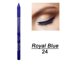 HKM-109523 Versatile Waterproof Eyeliner Pencil in 14 Vibrant Colors - Long-lasting & Easily Removable