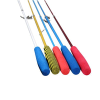 HKM-699475 Three-Stage Telescoping Cat Teaser Wand with Durable Fiberglass Rod and EVA Handle