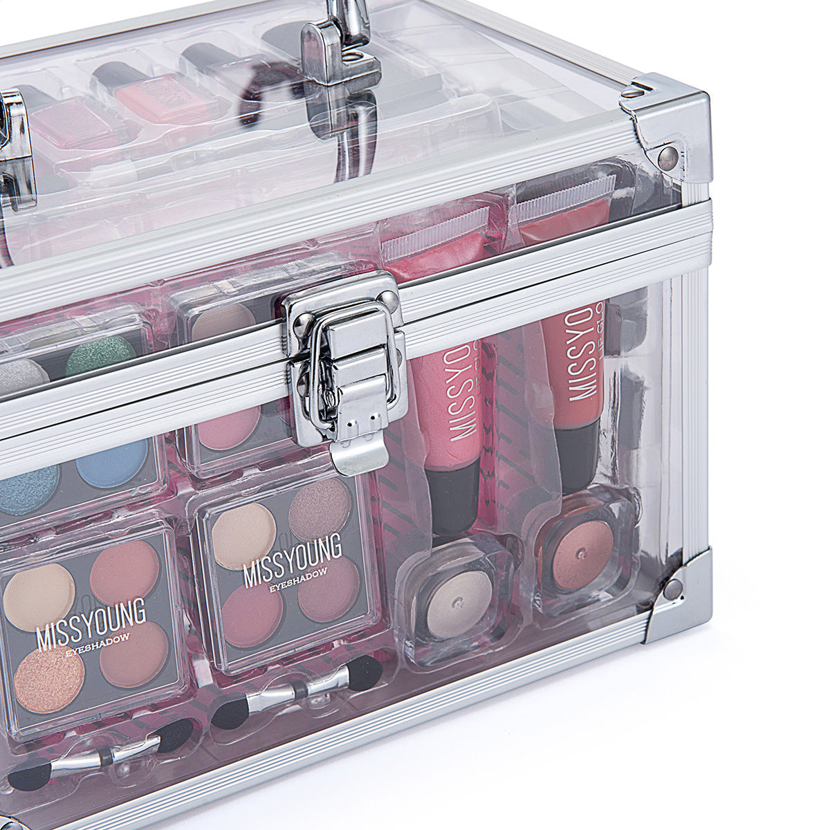 HKM-042835 Multi-Color Makeup Set with Lipstick, Eye Shadow, Nail Polish, and More