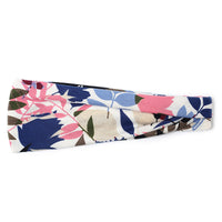 HKM-987027 Floral Printed Sports Headband for Women - Elastic Hair Band for Yoga and Running, Sweat Absorbent Design