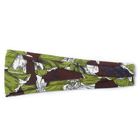HKM-987027 Floral Printed Sports Headband for Women - Elastic Hair Band for Yoga and Running, Sweat Absorbent Design
