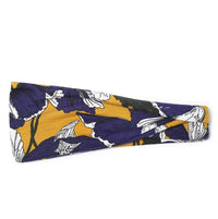 HKM-987027 Floral Printed Sports Headband for Women - Elastic Hair Band for Yoga and Running, Sweat Absorbent Design