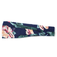 HKM-987027 Floral Printed Sports Headband for Women - Elastic Hair Band for Yoga and Running, Sweat Absorbent Design