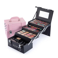 HKM-303827 Comprehensive Eye Shadow and Lip Gloss Cosmetic Set with Blush, Mascara, and Brushes