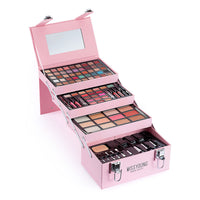 HKM-303827 Comprehensive Eye Shadow and Lip Gloss Cosmetic Set with Blush, Mascara, and Brushes