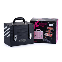 HKM-303827 Comprehensive Eye Shadow and Lip Gloss Cosmetic Set with Blush, Mascara, and Brushes