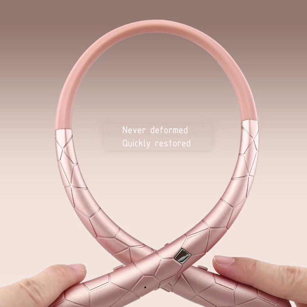 KTX-081619 Wireless Neckband Bluetooth Headphones with Retractable Wire and Noise-Canceling Microphone