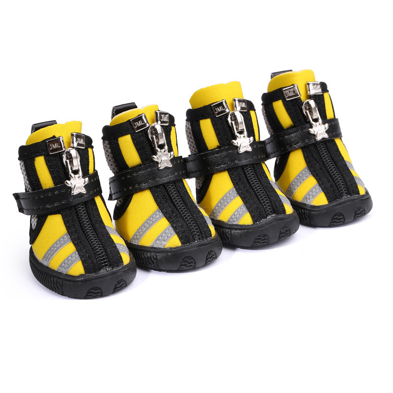 HKM-739539 Stylish Diving Fabric Dog Running Shoes for Indoor and Outdoor Use