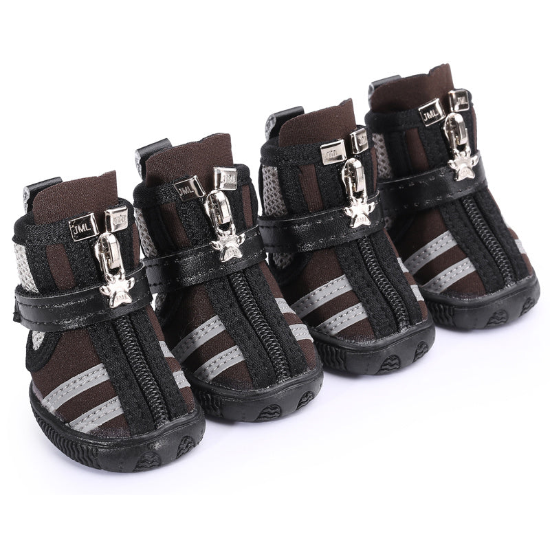 HKM-739539 Stylish Diving Fabric Dog Running Shoes for Indoor and Outdoor Use