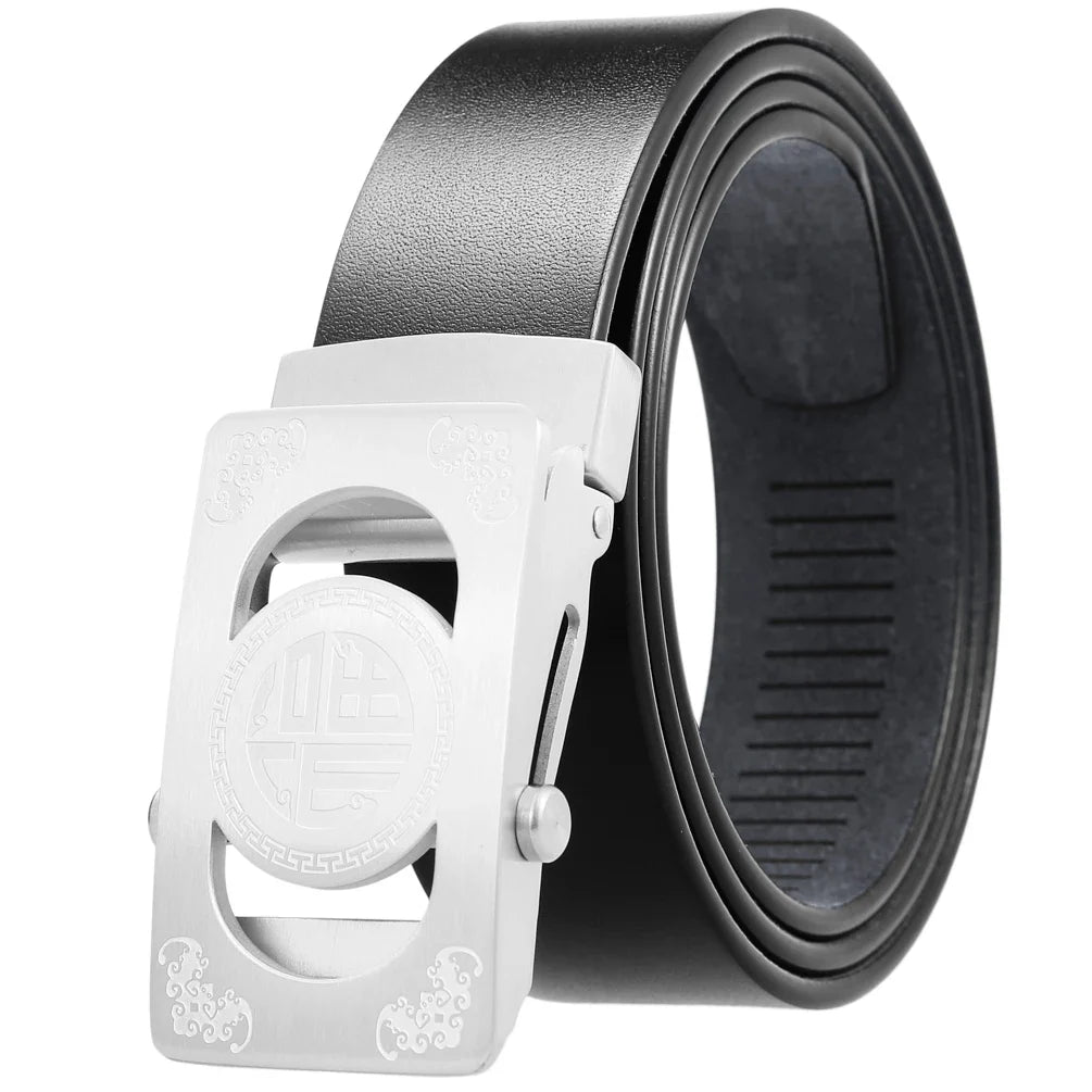 HKM-095507 Stainless Steel All-Match Belt for Men - Versatile and Stylish Accessory