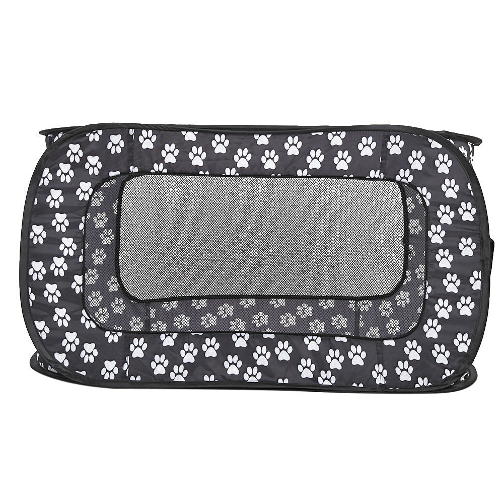 HKM-742419 Small to Medium Pet Cage - Portable Folding Pet Fence with Easy Storage