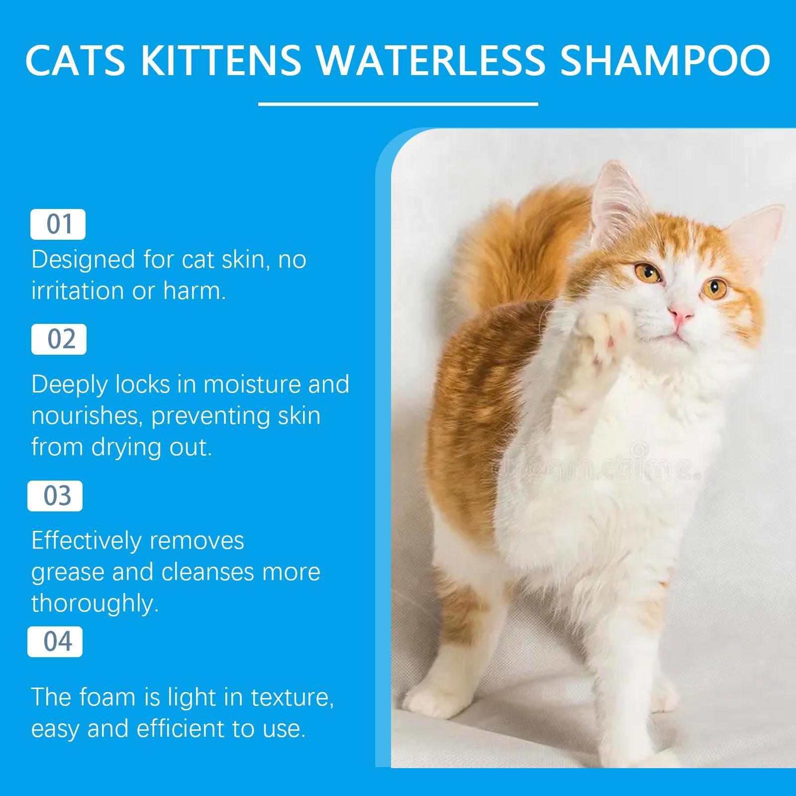 HKM-646163 Gentle Pet Cleaning Foam for Cats - Non-Irritating Mousse Formula