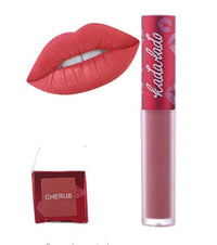HKM-562835 Liquid Matte Lipstick - Waterproof, Long-Lasting Color, Moisturizing Formula, Portable Frosted Bottle, 6g