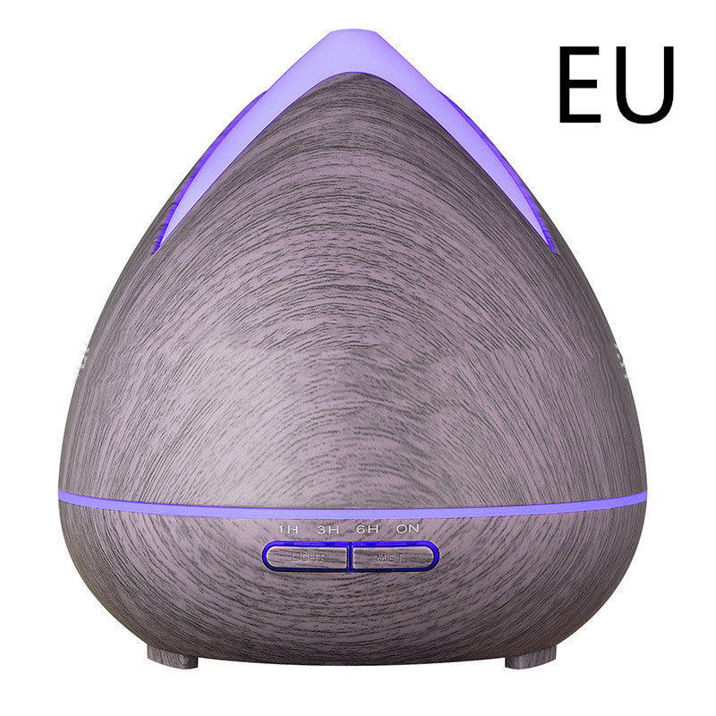 HKM-867475 Wood Grain Ultrasonic Air Humidifier with Colorful Night Light and Timer Function
