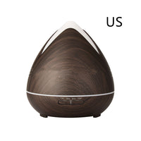 HKM-867475 Wood Grain Ultrasonic Air Humidifier with Colorful Night Light and Timer Function