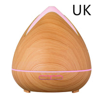 HKM-867475 Wood Grain Ultrasonic Air Humidifier with Colorful Night Light and Timer Function