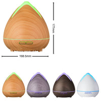 HKM-867475 Wood Grain Ultrasonic Air Humidifier with Colorful Night Light and Timer Function