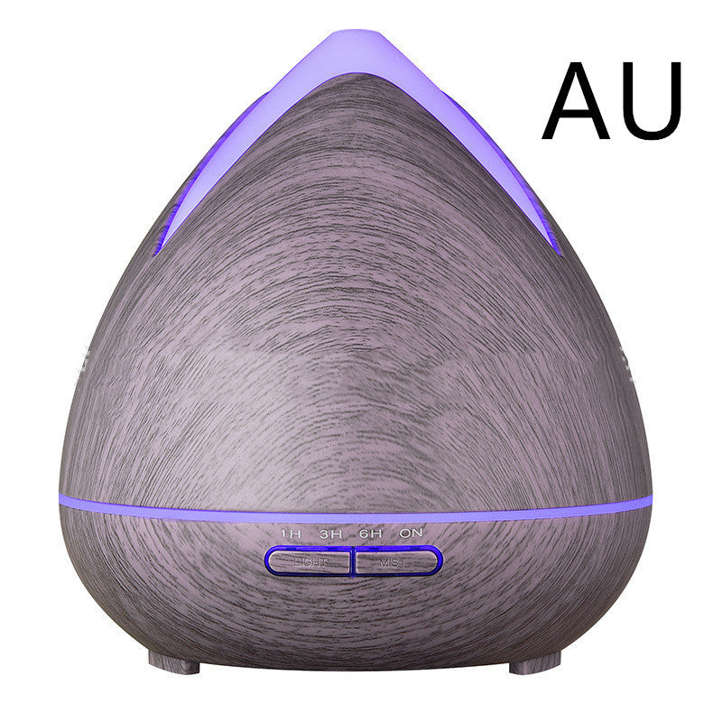HKM-867475 Wood Grain Ultrasonic Air Humidifier with Colorful Night Light and Timer Function