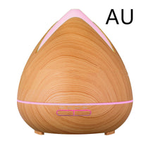 HKM-867475 Wood Grain Ultrasonic Air Humidifier with Colorful Night Light and Timer Function