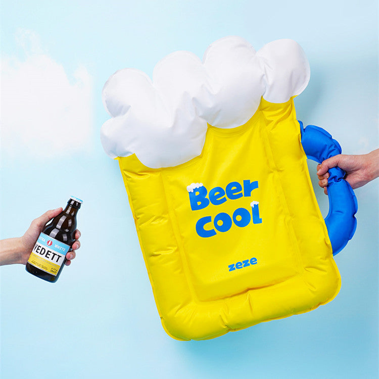 HKM-734035 Cooling Ice Pad for Dogs - Yellow & Blue PVC Pet Sleeping Mat