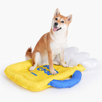 HKM-734035 Cooling Ice Pad for Dogs - Yellow & Blue PVC Pet Sleeping Mat
