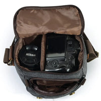 HKM-974803 Waterproof Retro Crossbody Bag for Micro SLR Photography - Ideal for Men and Women