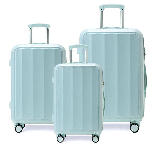 KTX-113299 28 Inch 3-in-1 Carry-On Suitcase with Wheels and 24 Inch Travel Box Luggage Set