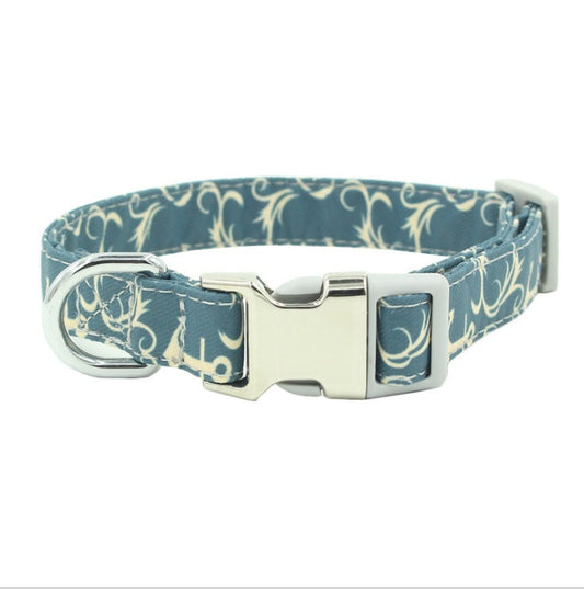 HKM-650259 Comfortable Polyester Flower Pattern Cat Collar with Adjustable Sizing Options