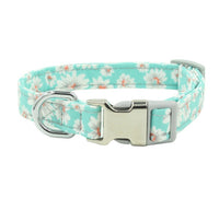 HKM-650259 Comfortable Polyester Flower Pattern Cat Collar with Adjustable Sizing Options