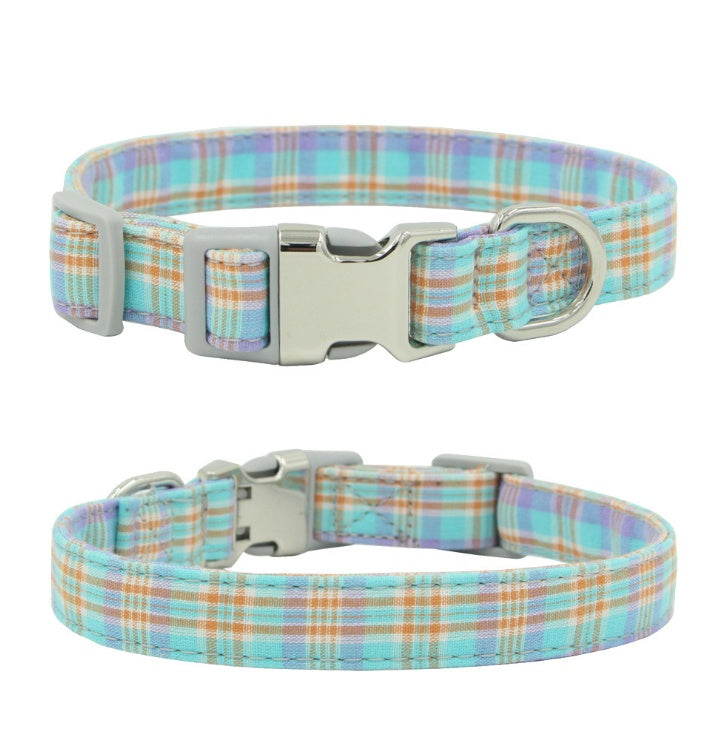 HKM-650259 Comfortable Polyester Flower Pattern Cat Collar with Adjustable Sizing Options