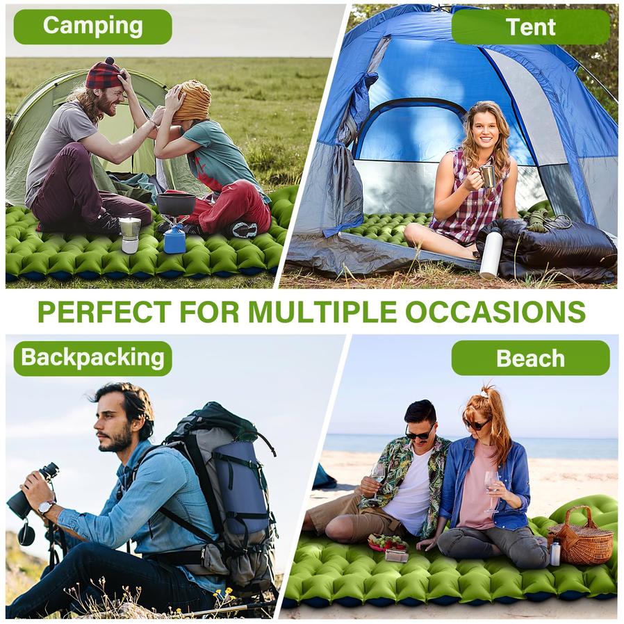 HKM-893779 Double Self-Inflating Camping Mattress - Convenient and Comfortable Outdoor Sleep Solution