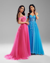 HKM-150675 Elegant Pink Evening Dress for Special Occasions - Model EZ25002